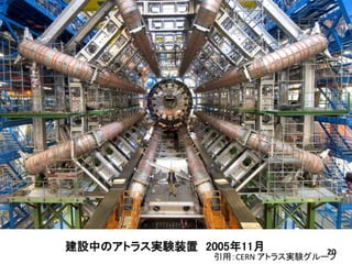 建設中のアトラス実験装置2005年11月 
引用： 20 CERN アトラス実験グループ 
 