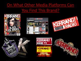 On What Other Media Platforms Can
      You Find This Brand?
 