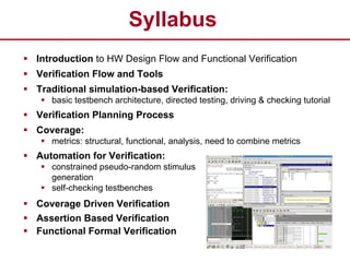 Design Verification Research and Teaching | PPT
