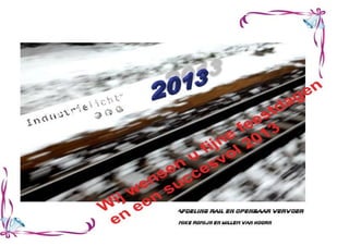 Kerstgroet il rail en openbaar vervoer 2013