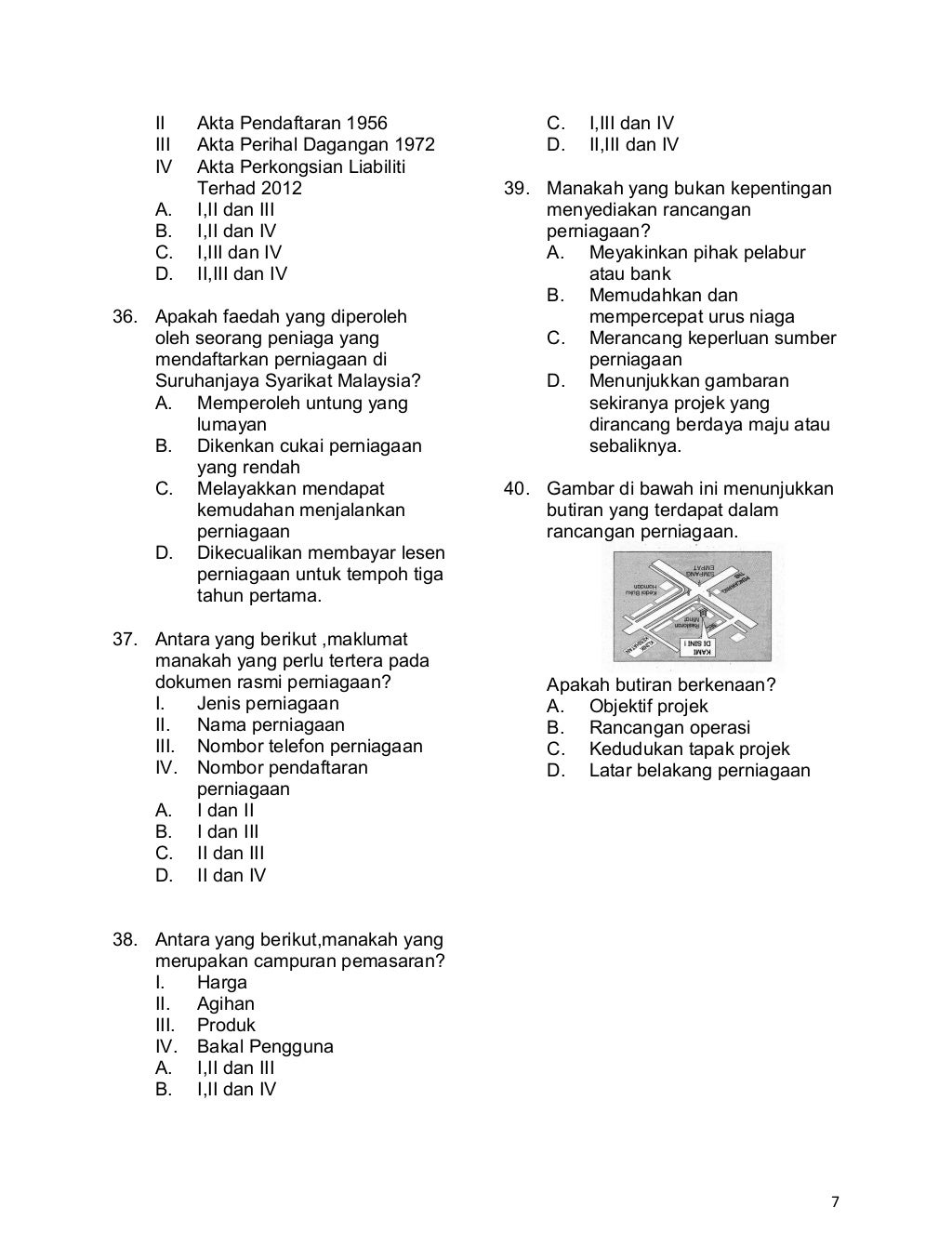 Kertas 1 percubaan spm 1 1