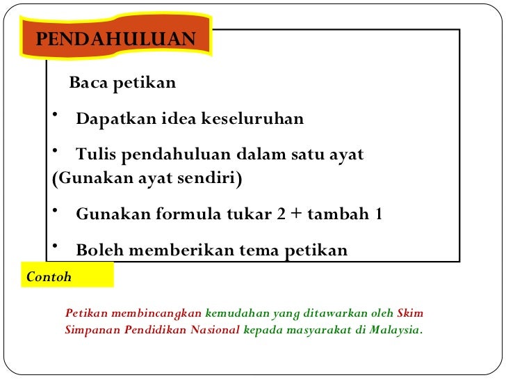 Pengenalan Kertas 2 BM spm