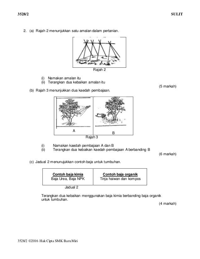 Contoh Soalan Sains Tingkatan 4 / Contoh Soalan Pt3 Sains Tingkatan 2