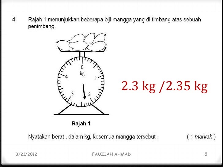 Soalan dan Jawapan Kertas 2 Matematik UPSR