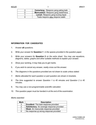 Contoh Soalan Kertas 3 Kimia  OlivekruwDelacruz
