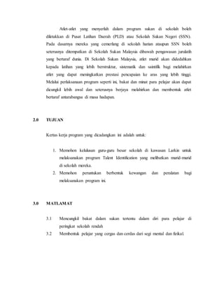 kertas kerja program sekolah