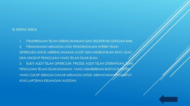 Kertas kerja auditing STAIN Salatiga