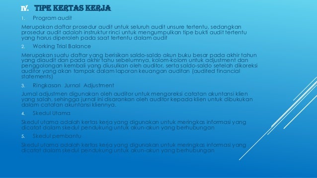 Kertas kerja auditing STAIN Salatiga