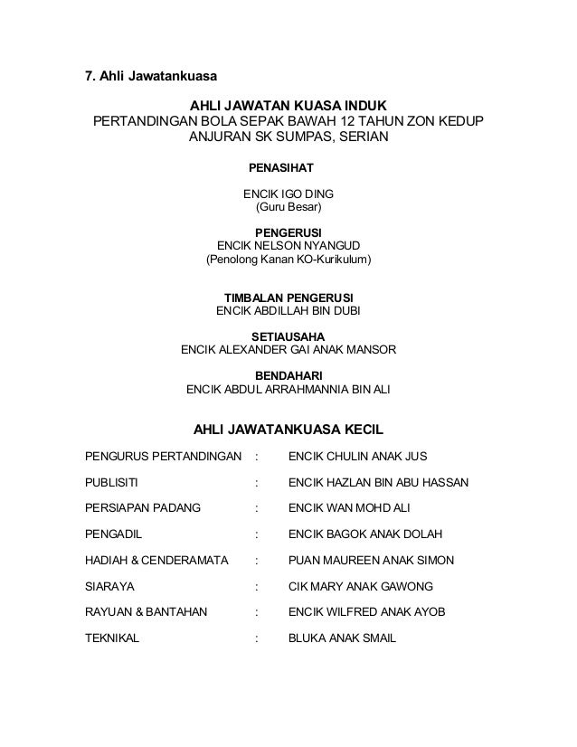 Kertas kerja bola sepak