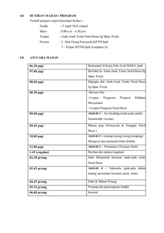 cadangan program khidmat masyarakat cadangan program khidmat masyarakat