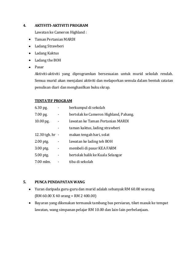 Kertas kerja cameron highland Kertas kerja cameron highland