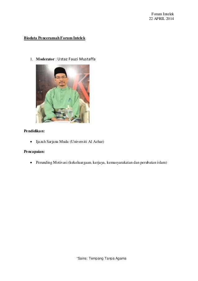 Kertas kerja forum intelek iii