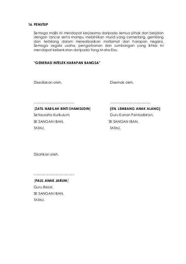 Kertas kerja hari anugerah