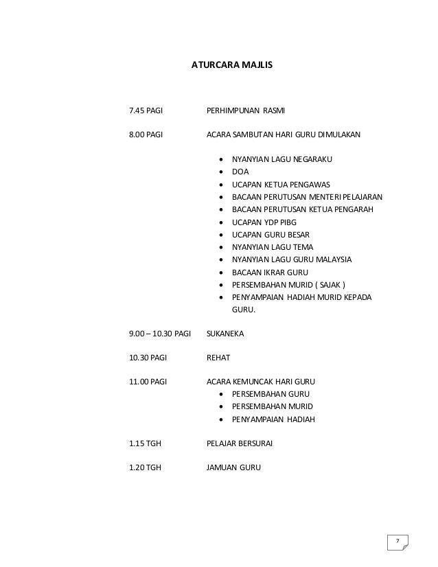 Kertas Kerja Hari Guru Skmp 2014