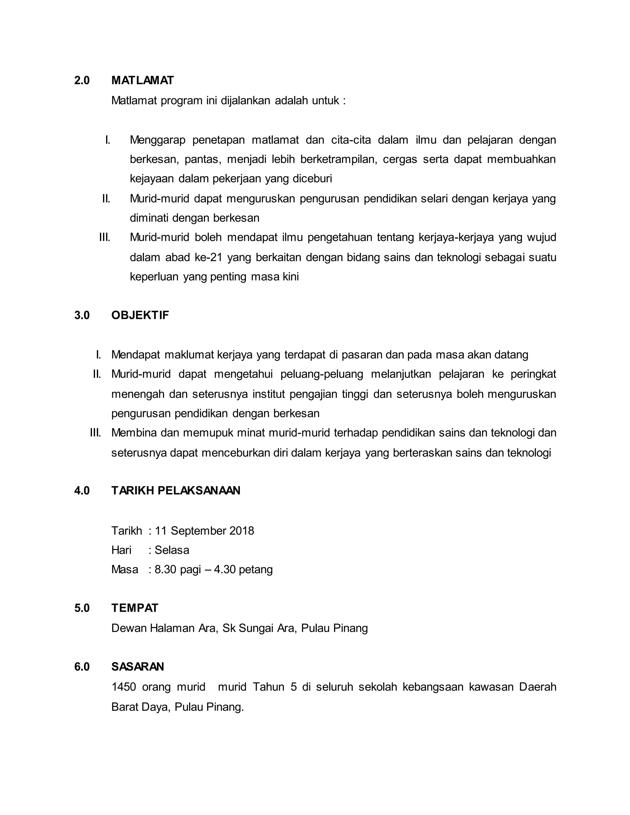 Penulisan kertas kerja / cadangan pelaksanaan program bengkel bimbingan ...