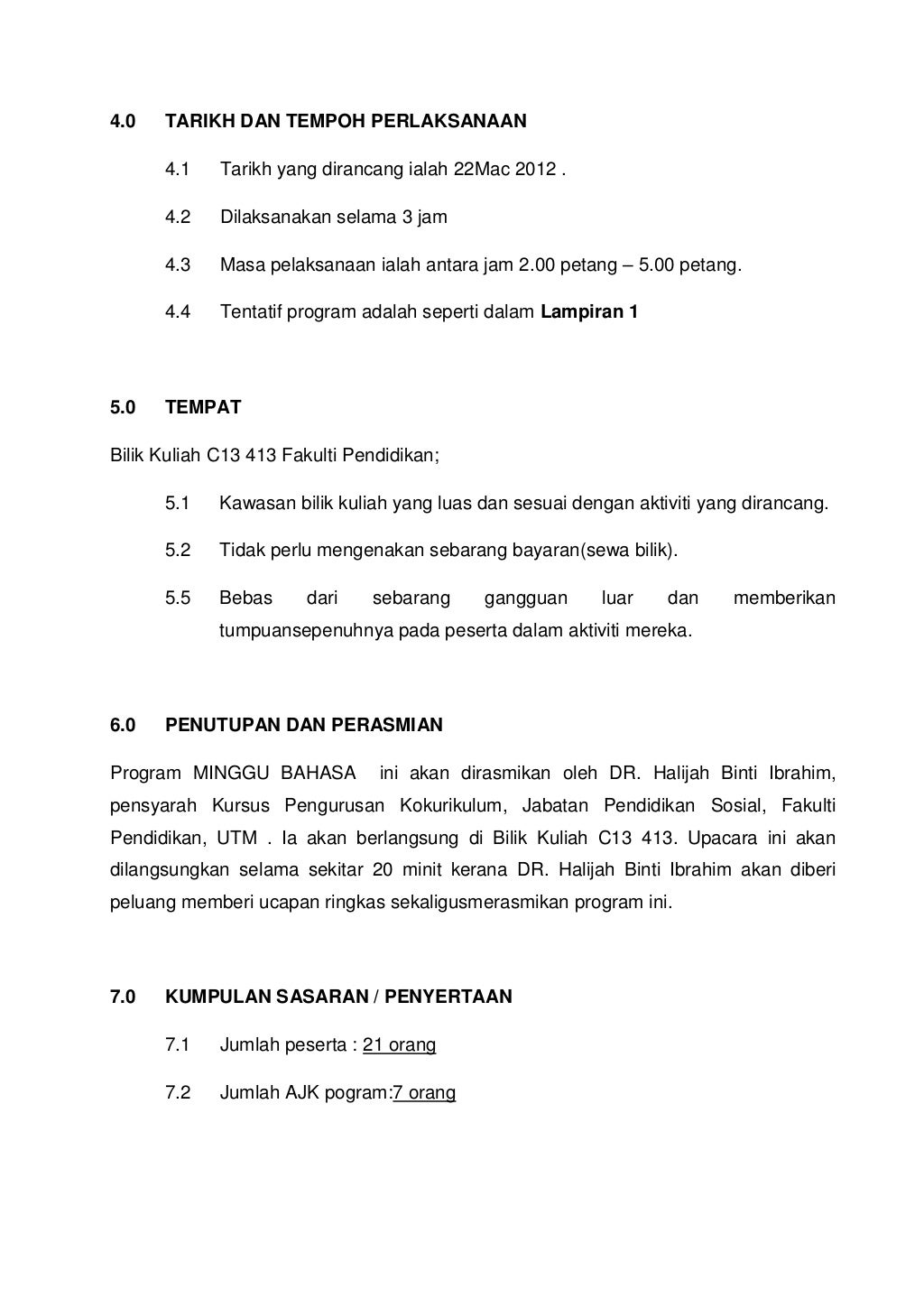 Kertas kerja kelab bahasa 2012