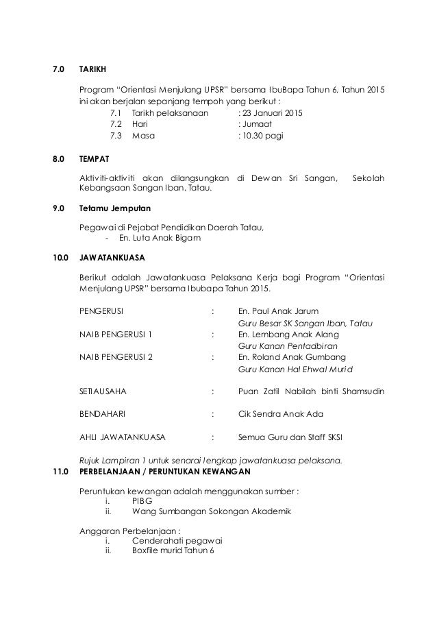 Kertas kerja orientasi thn 6