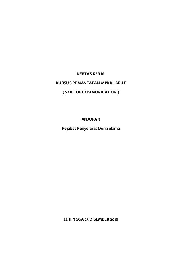 Contoh Kertas Cadangan Program Mpkk