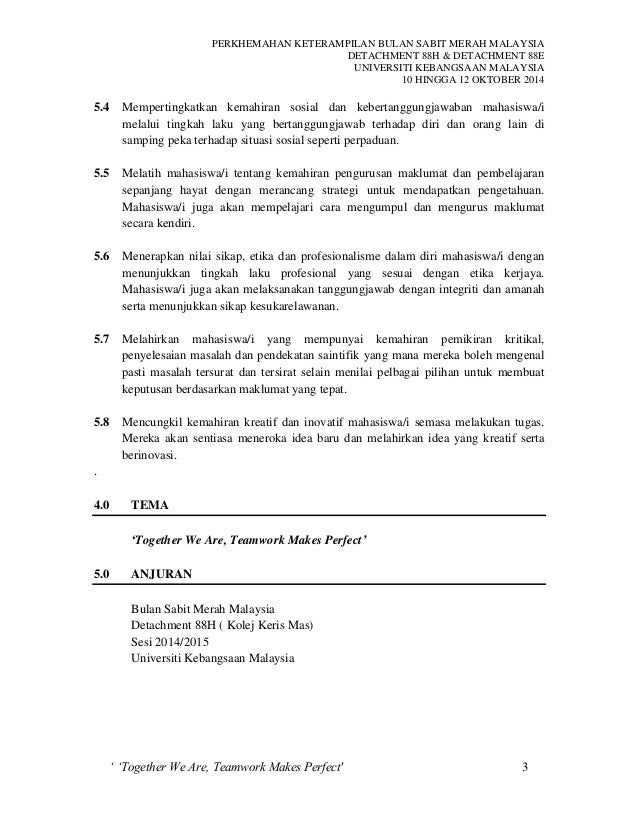 Kertas kerja perkhemahan keterampilan det.h dan det.e