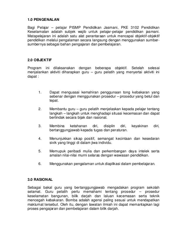 Contoh Kertas Kerja Lawatan Ke Universiti - Contoh 36