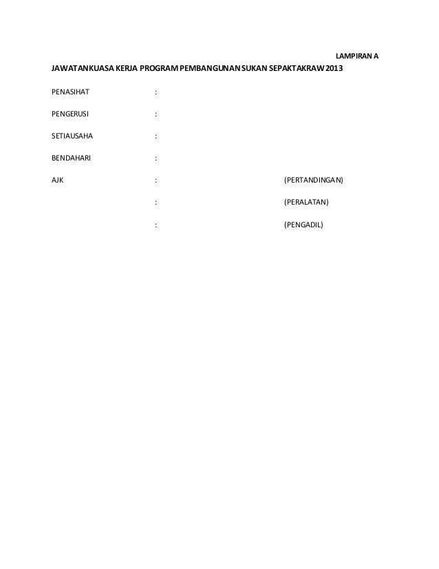 Kertas kerja program pembangunan sukan sepaktakraw