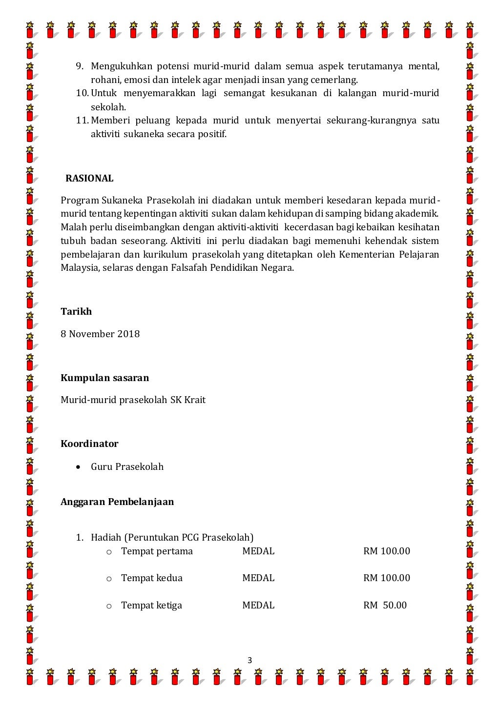 Kertas Kerja Konvokesyen Prasekolah : Download Cepat Pelbagai 