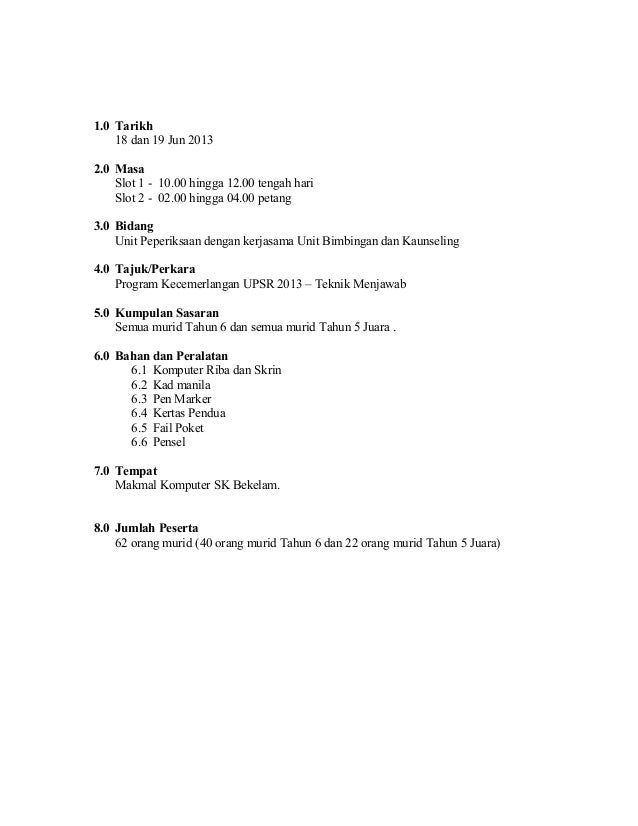 Kertas kerja teknik menjawab