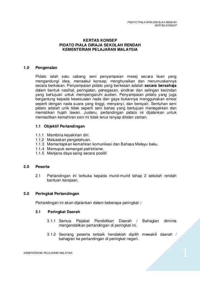 Contoh Kata Aluan Dan Penutup Pidato