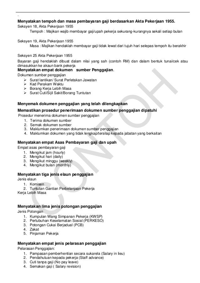 Contoh Kertas Kerja Untuk Pinjaman - Syd Thomposon 2012