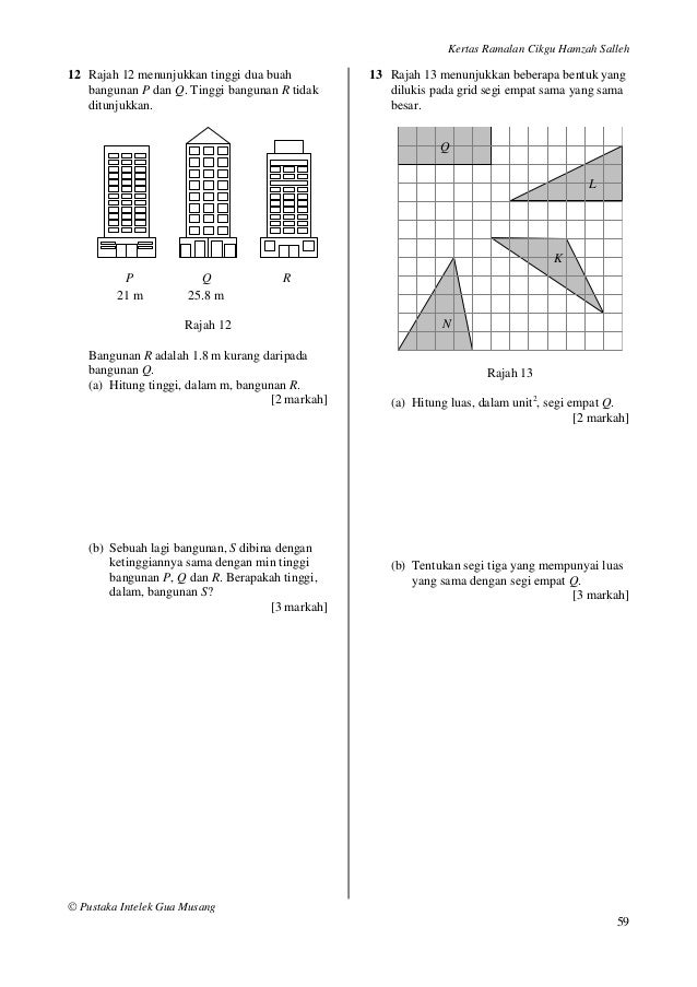 Kertas ramalan upsr 1