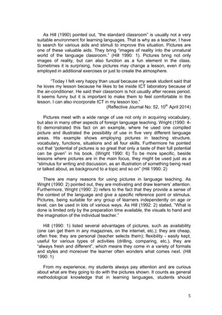 The effectiveness of using visual aids in introducing new vocabulary to ...