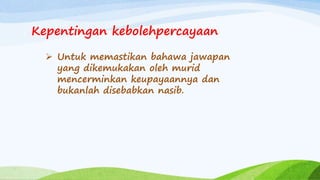 Kesahan dan kebolehpercayaan