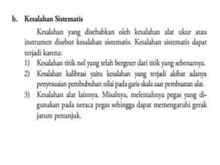 Kesalahan pengukuran