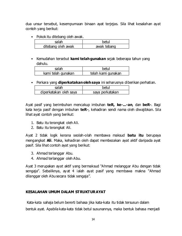 Kesalahan tatabahasa terkini tajuk 8