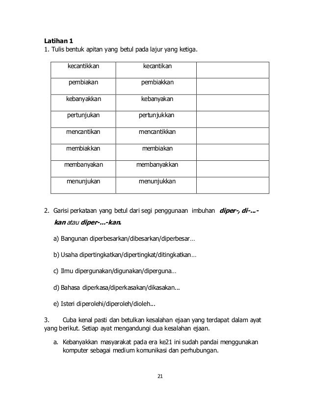 Latihan Kesalahan Bahasa Tatabahasa Ejaan Dalam Teks - Languagetool