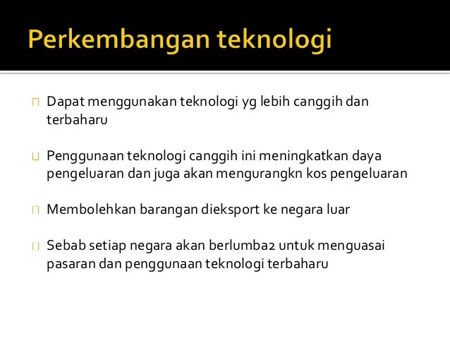 Ekonomi Kesan Kesan Perdagagan Antarabagsa