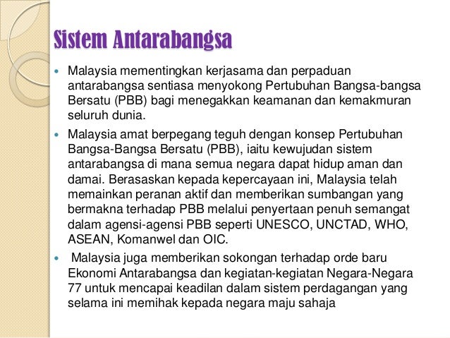 Kesan Penentuan Dasar Hubungan Malaysia Dgn Negara Luar Lya Lynn