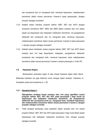 Kesan Program Latihan Hoki