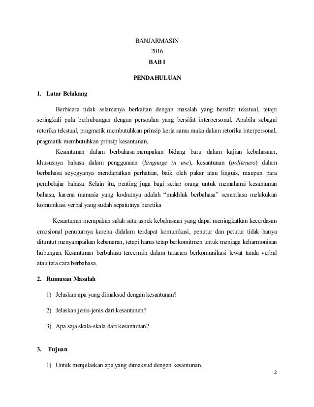 Prinsip Kesantunan