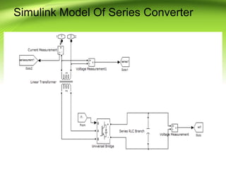 Simulink Model Of Series Converter
 