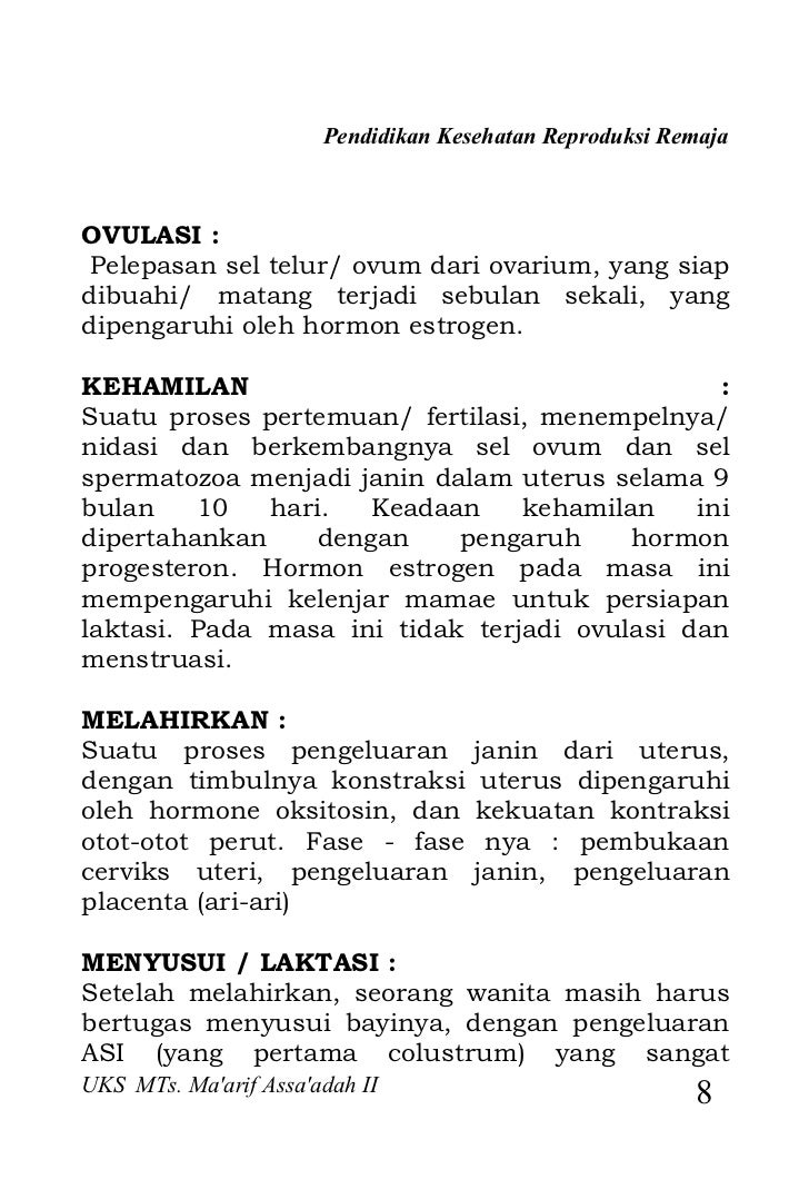 Kesehatan Reproduksi Remaja