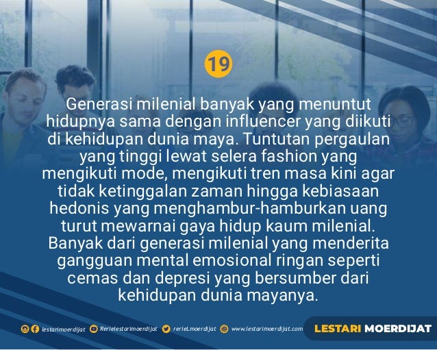 Kesehatan Generasi Milineal