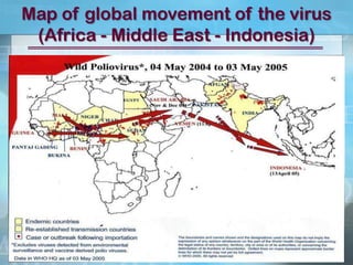 Map of global movement of the virus
(Africa - Middle East - Indonesia)
 