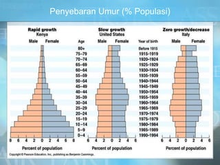 Penyebaran Umur (% Populasi)
 