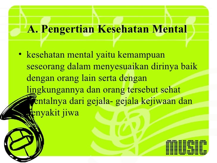 Definisi Kesehatan Mental Menurut Who - Definisi sehat menurut kamus