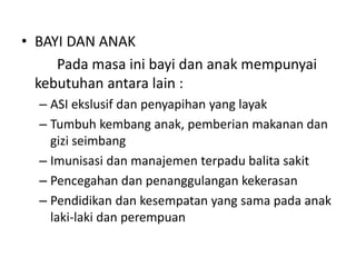 Kesehatan Wanita Sepanjang Siklus Kehidupan