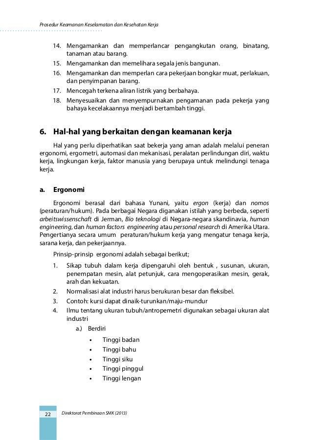 Keselamatan Keamanan Kerja