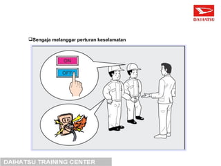 Sengaja melanggar perturan keselamatan 
 