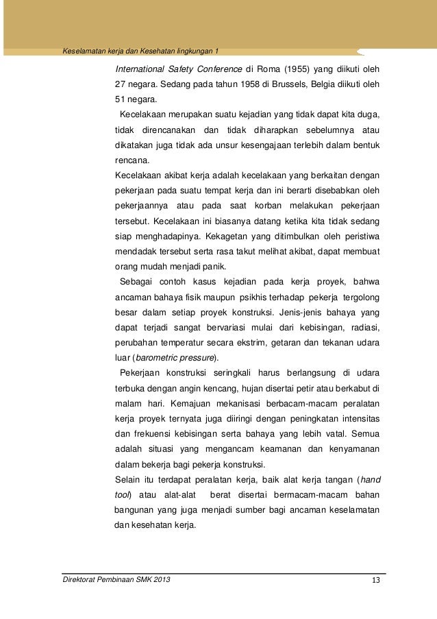 Keselamatan kerja dan kesehatan lingkungan 2