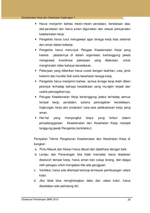 Keselamatan Kerja Dan Kesehatan Lingkungan 2
